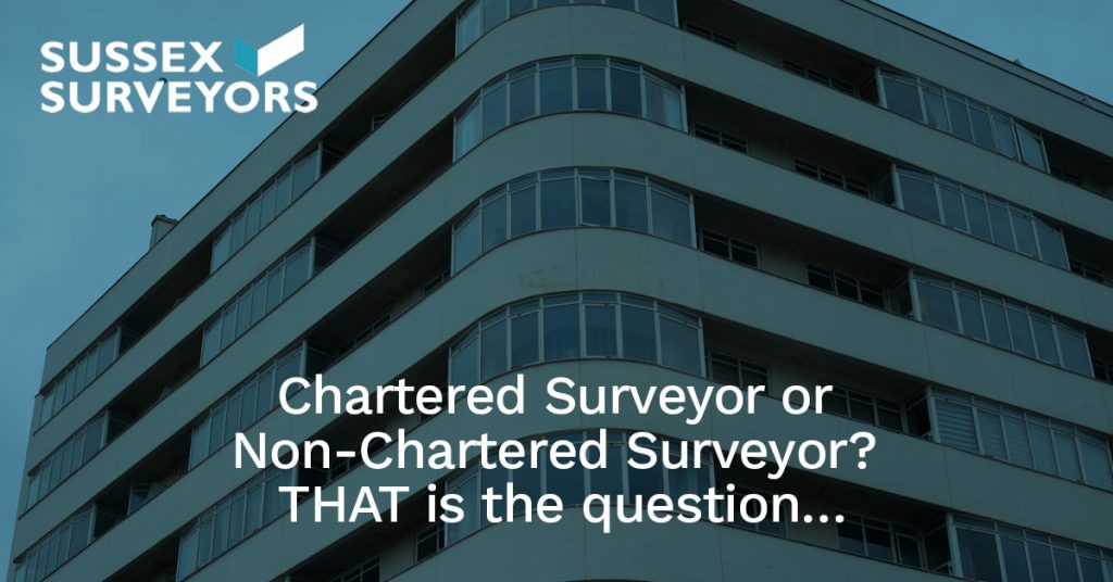 Chartered Surveyor or Non-Chartered Surveyor… THAT is the question…